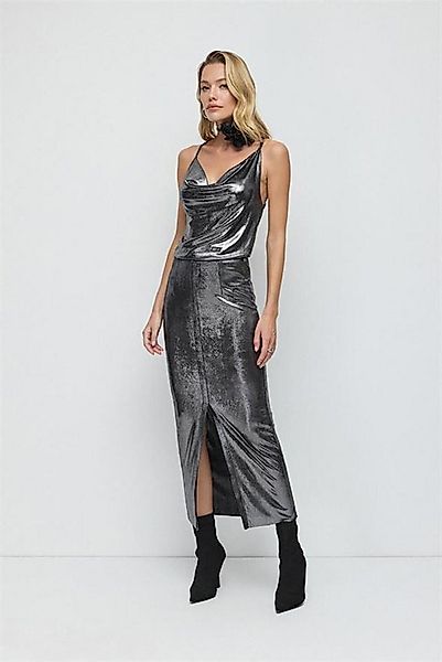 No Matter What Blusentop Glänzende Slim Fit Scoop Neck Cami Top günstig online kaufen