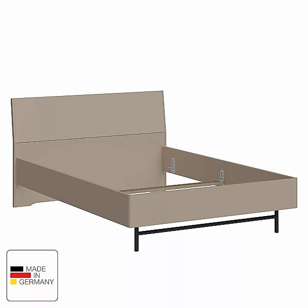 home24 Schöner Wohnen Kollektion Bett Monteo II 140x200 cm Spanplatte/Stahl günstig online kaufen