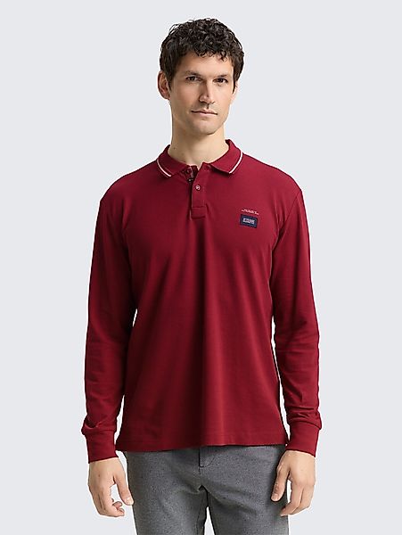 TOM TAILOR Langarm-Poloshirt Poloshirts Langarm Piqué günstig online kaufen