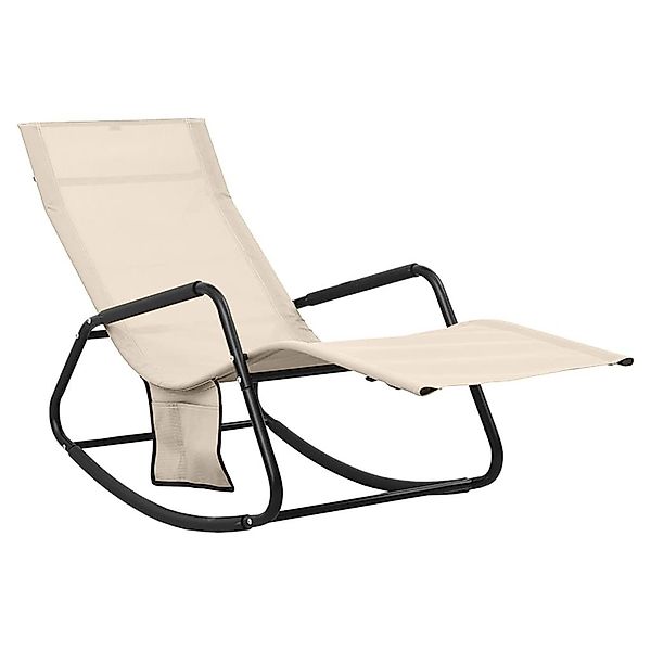 vidaXL Gartenliege Sonnenliege Stahl und Textilene günstig online kaufen