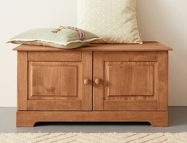 Home affaire Sitzbank Lisa, mit Stauraum und 2 Drehtüren, Breite 90 cm günstig online kaufen