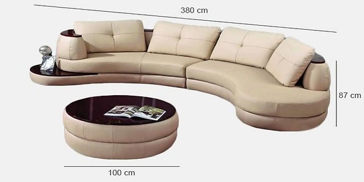 JVmoebel Ecksofa Designer Sofa Wohnlandschaft Couch Polster Eckcouch Sitz G günstig online kaufen