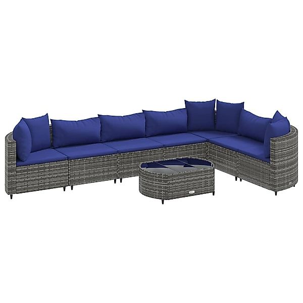 vidaXL Gartenlounge-Set 8-tlg. Garten-Sofagarnitur mit Kissen günstig online kaufen