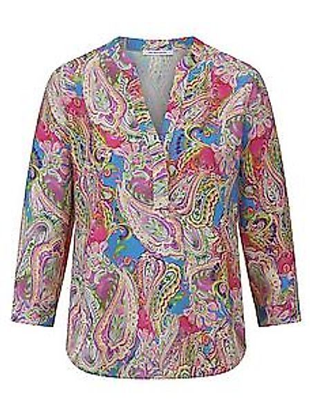 Bluse Rundhals-Ausschnitt Peter Hahn mehrfarbig günstig online kaufen