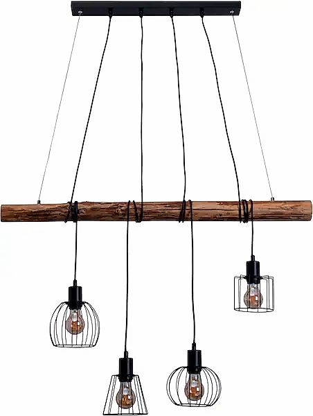 näve Pendelleuchte »4er Pendelleuchte "WOODLAND"«, Leuchtmittel E27   ohne günstig online kaufen