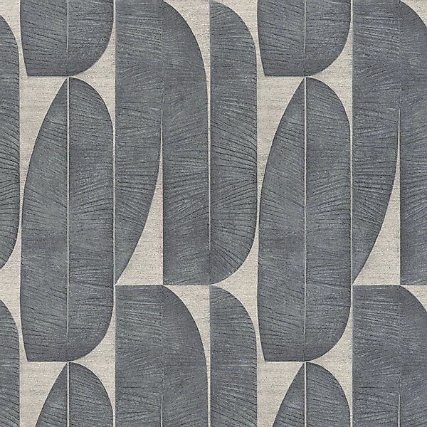 PROFHOME 396583-GU Grafik Tapete Design Matt Beige Schwarz 0,53 m x 10,05 m günstig online kaufen