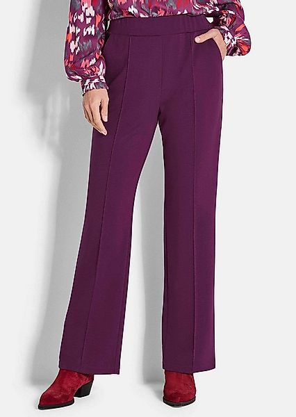 GOLDNER Stoffhose Weite Stoffhose VERA mit Biesen Lange Hose mit Rundum-Deh günstig online kaufen