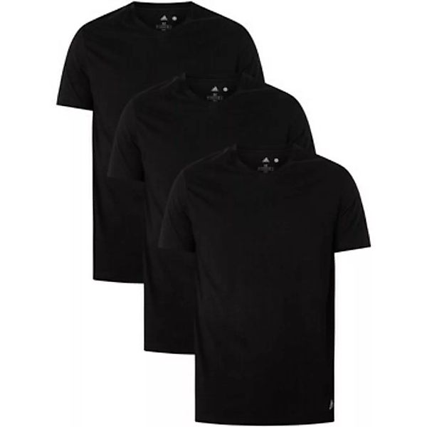 adidas  Pyjamas/ Nachthemden 3er-Pack Lounge-T-Shirts mit V-Ausschnitt günstig online kaufen