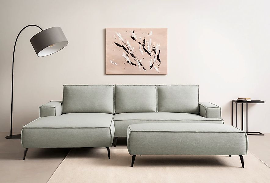 Home affaire Sitzgruppe "TVINNU, Polsterecke L-Form, Schlaffunktion, mit Ho günstig online kaufen