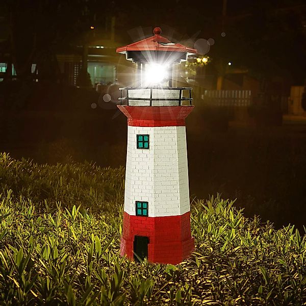 BlingBin Gartenleuchte LED Solar Leuchtturm Gartendeko günstig online kaufen