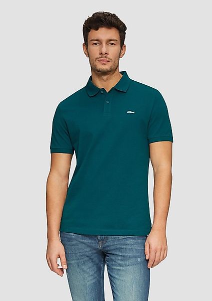 s.Oliver Kurzarmshirt Polo-Shirt Poloshirt aus Baumwollpiqué günstig online kaufen