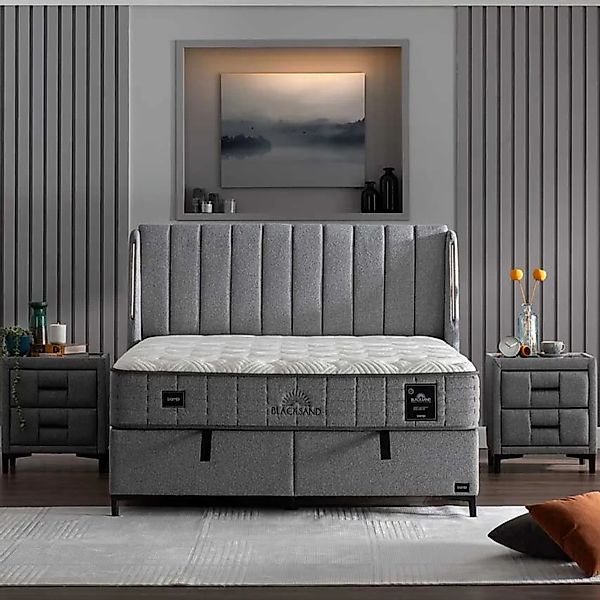 BAMBI YATAK Boxspringbett Set, Bambi Blacksand, günstig online kaufen