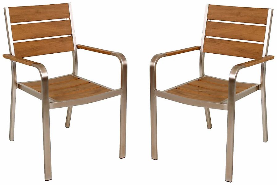 Garden Pleasure Stapelstuhl "FLORENCE" (Set) 2 Stk.2er Set günstig online kaufen