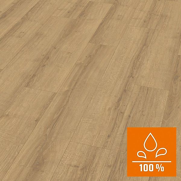 Egger AquaClick it Laminat 8 mm Wasserfest Eiche Sherman Honig günstig online kaufen
