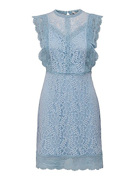 ONLY Spitzen- Kleid Damen Blau günstig online kaufen