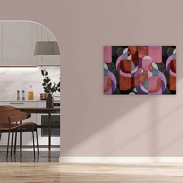 Bricoflor Wandbilder Abstrakte Kunst Mid Century Bild Mit Menschen Im Retro günstig online kaufen