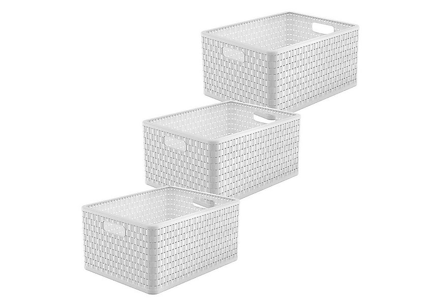 ROTHO Aufbewahrungsbox 3er-Set Aufbewahrungskorb 28l COUNTRY (Aufbewahrungs günstig online kaufen