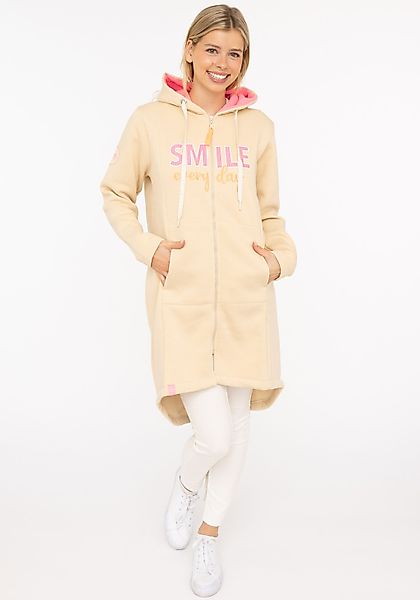 Zwillingsherz Jerseymantel ""Smile everyday"", mit großer SMILE Stickerei u günstig online kaufen