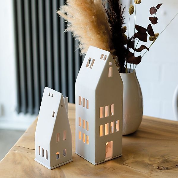 Räder Design Teelichthalter Lichthaus Spitzdach günstig online kaufen