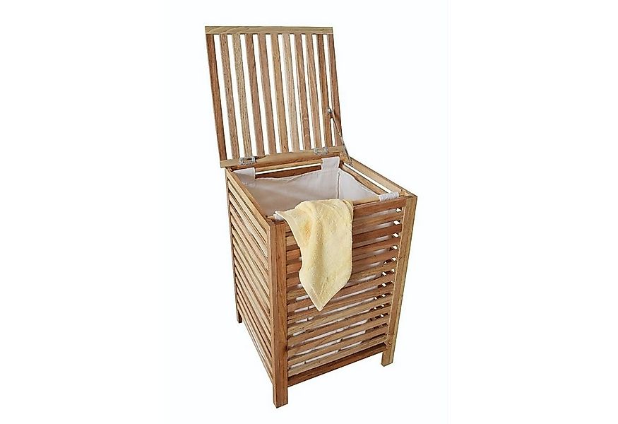 BURI Wäschekorb Wäschebox aus Walnussholz Wäschetruhe Wäschetonne Wäschesam günstig online kaufen