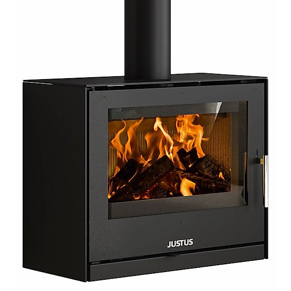 Justus Dias Kaminofen Stahl Schwarz 6,5 kW günstig online kaufen