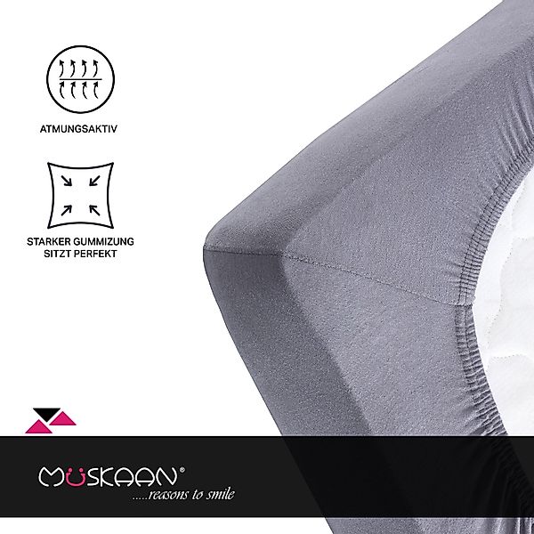Müskaan Spannbettlaken 180x200 - 200x220 Boxspringbett günstig online kaufen