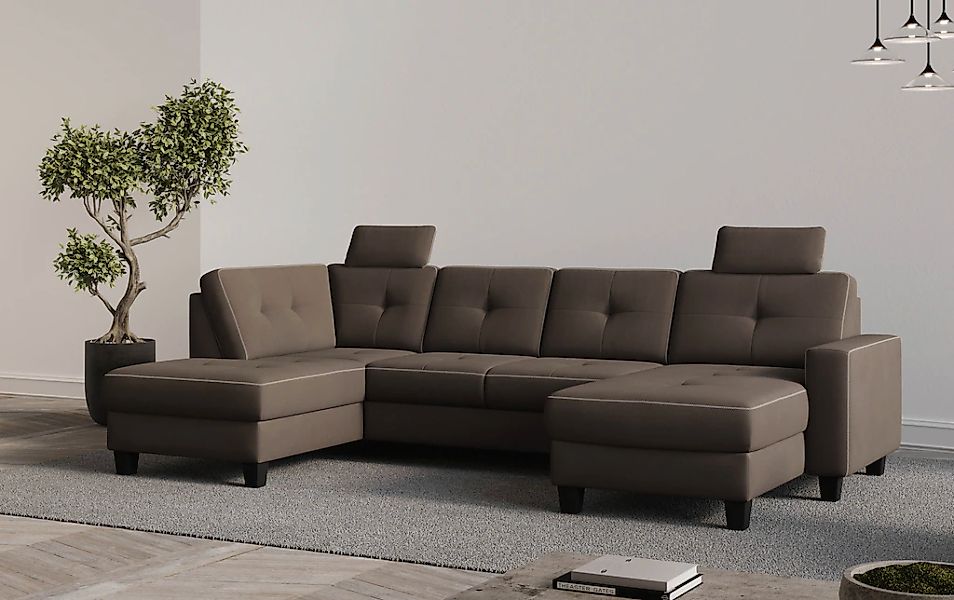 Home affaire Wohnlandschaft "Varese" wahlweise mit Bettfunktion und Bettkas günstig online kaufen