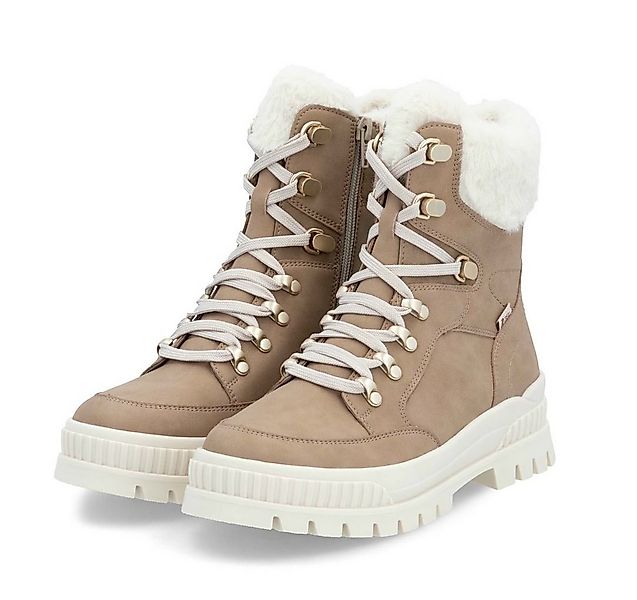 Rieker W2174-20 (Schnürstiefel mit Innenfutter, Glattleder) beigebraun Dame günstig online kaufen