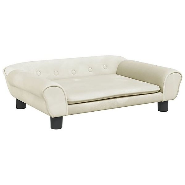 vidaXL Kindersofa, Kindersofa Creme 70x45x26 cm Samt günstig online kaufen
