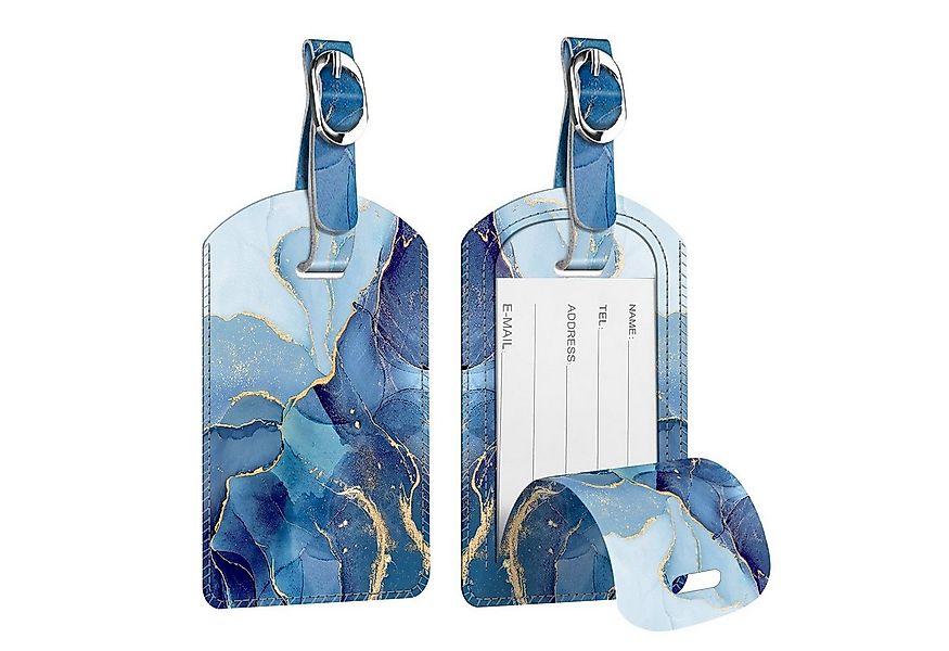 Fintie Gepäckanhänger Kofferanhänger aus Kunstleder, Gepäckanhänger ID Etik günstig online kaufen