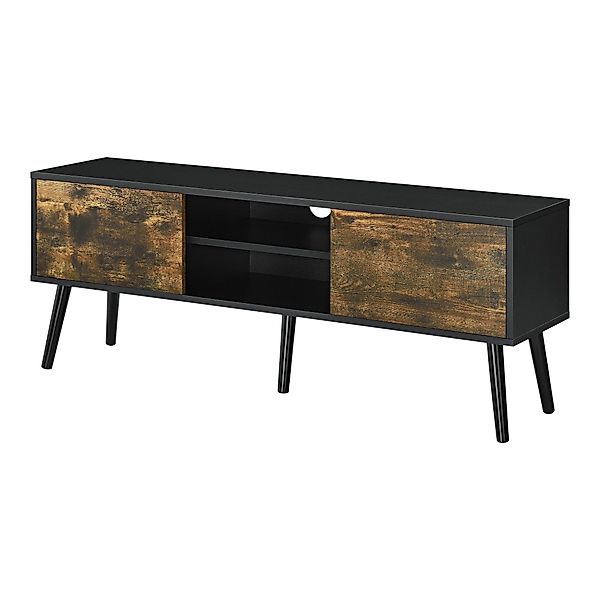 en.casa Lowboard, »Eskilstuna« Fernsehtisch 120x29,5x46,5cm Schwarz günstig online kaufen