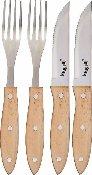 Jim Beam BBQ Steakbesteck "Gabel & Messer" Set 4-tlg. günstig online kaufen