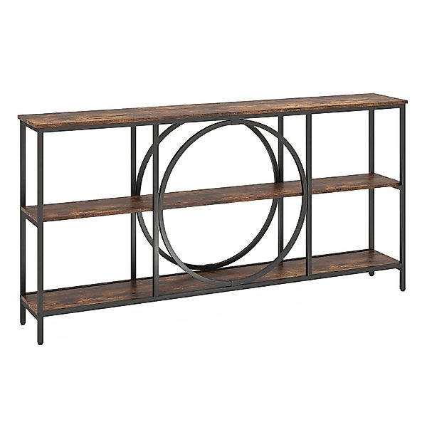 COSTWAY Konsolentisch, 180cm, schmal, 3 Ebenen günstig online kaufen