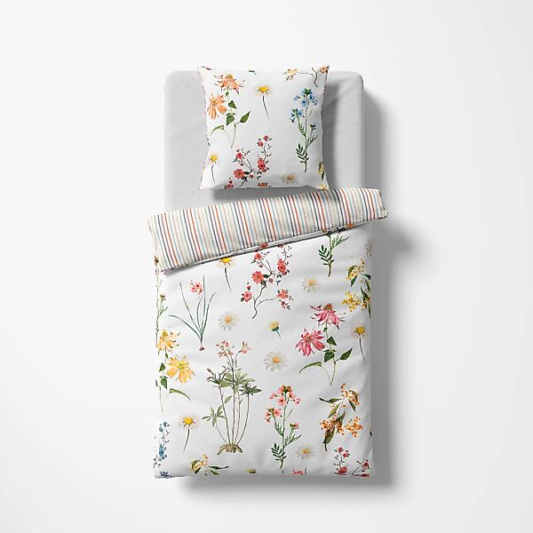 fleuresse Wendebettwäsche "Provence Cassis" 2 Stk. tlg. moderne Halbleinen- günstig online kaufen