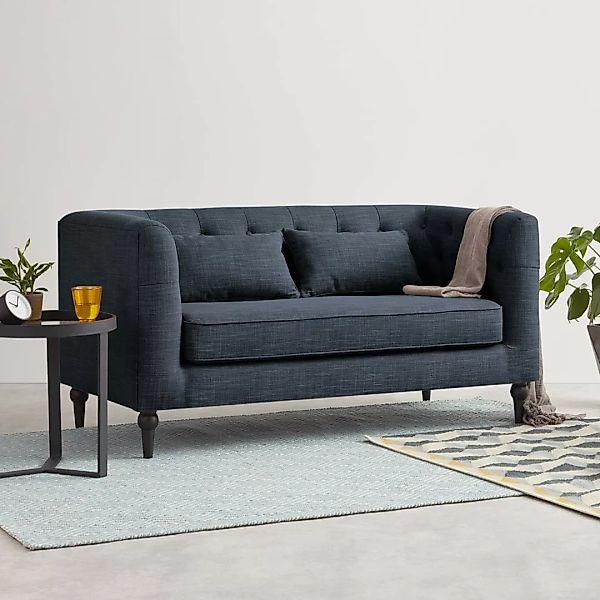 Flynn 2-Sitzer Sofa, Atlantikblau - MADE.com günstig online kaufen