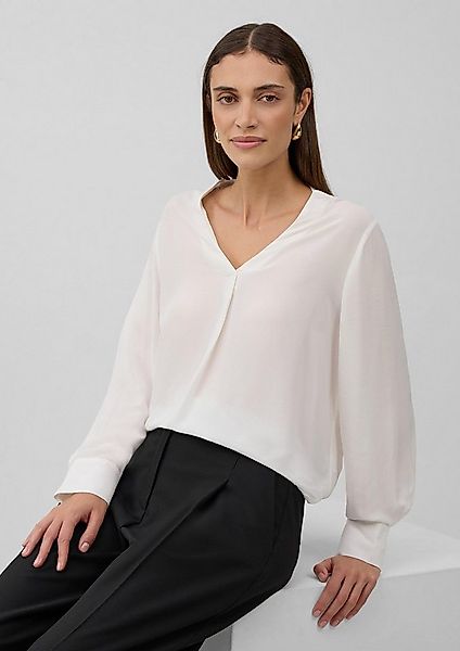 s.Oliver Langarmbluse Bluse Semitransparente Tunika-Bluse aus Viskose günstig online kaufen