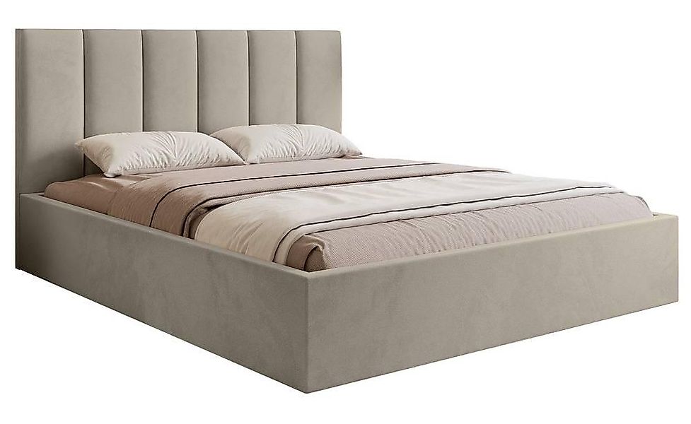 NADUVI Collection | Bettgestell Carolina mit Staufach Samt 180x200 günstig online kaufen