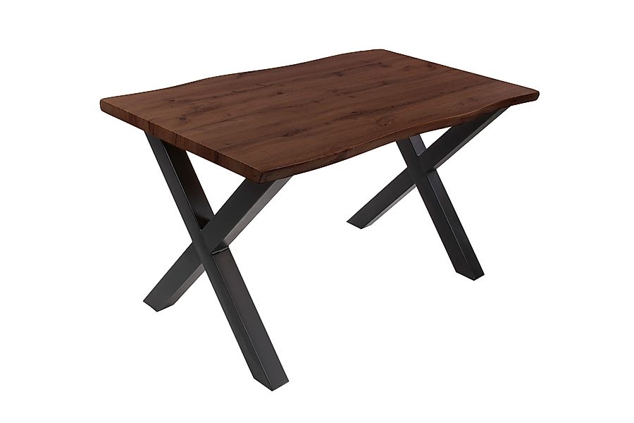 Loreno® Esstisch Josy, Nussbaumholz, Baumkante, MDF-Platte, günstig online kaufen
