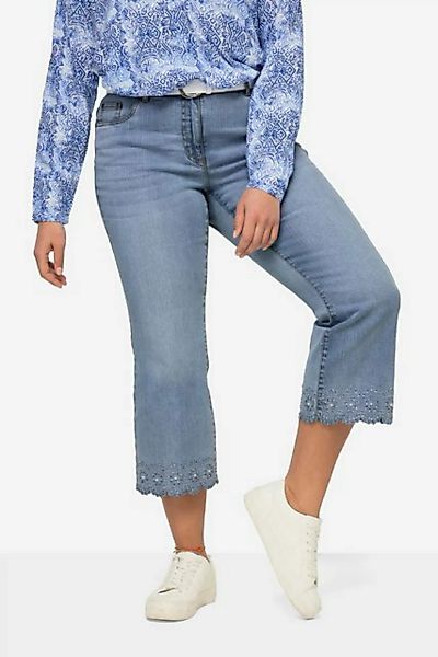 Angel of Style Regular-fit-Jeans 7/8-Jeans Flared Fit Lochstickerei 5-Pocke günstig online kaufen