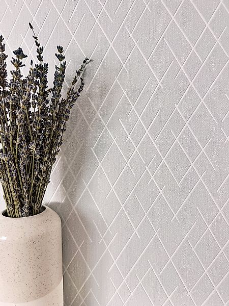 Newroom Vliestapete, Grau Tapete Modern Linien günstig online kaufen