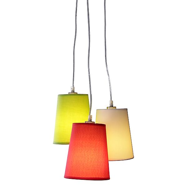 Näve Pendelleuchte Saggy Bunt Ø 160 cm x 15 cm 3er-Set günstig online kaufen