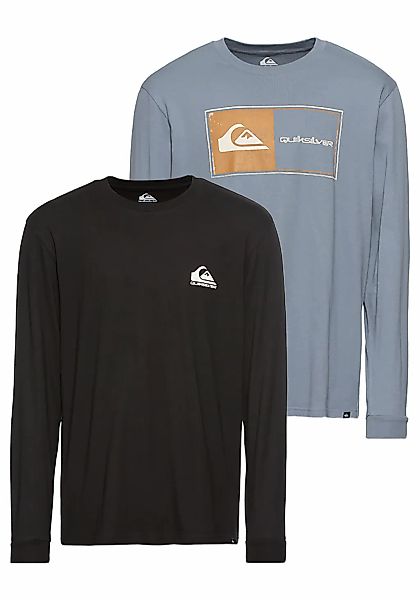 Quiksilver Langarmshirt "CORE LOCK LS TEE PACK YM" Packung, Doppelpack, 2 S günstig online kaufen