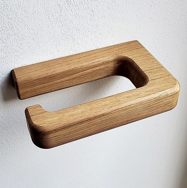 ScandiHooks Toilettenpapierhalter Toillettenpapierhalter aus massivem Eiche günstig online kaufen