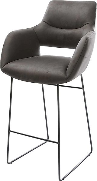 DELIFE Barhocker Yago-Flex, Kufengestell Metall Schwarz günstig online kaufen
