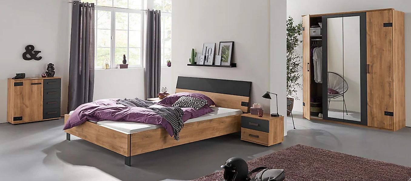 Wimex Nachtschrank "Malmoe, Nachttisch 52x38x40cm, 2 Schubladen", einzeln o günstig online kaufen