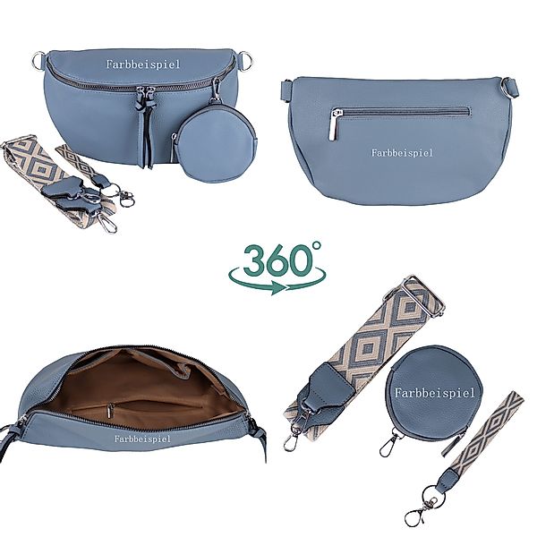 MIRROSI Bauchtasche Damen Taschen, Umhängetasche, Brusttasche, 28x18x10cm V günstig online kaufen