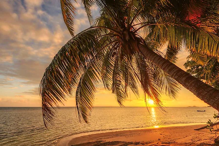 Papermoon Fototapete »PALMEN-STRAND-KARIBIK SÜDSEE MEER DÜNEN SONNE OZEAN X günstig online kaufen