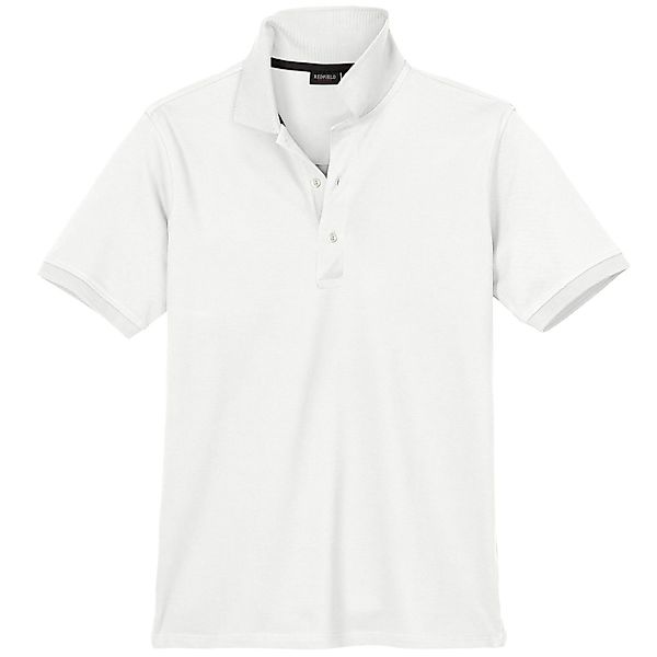 redfield Poloshirt Redfield weißes Basic Stretch-Poloshirt günstig online kaufen