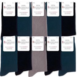 OCCULTO Businesssocken Herren 100% Baumwollsocken 6er günstig online kaufen