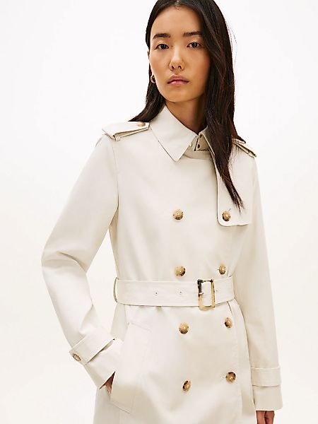 Tommy Hilfiger Trenchcoat "SLIM COTTON MIDI TRENCH" günstig online kaufen